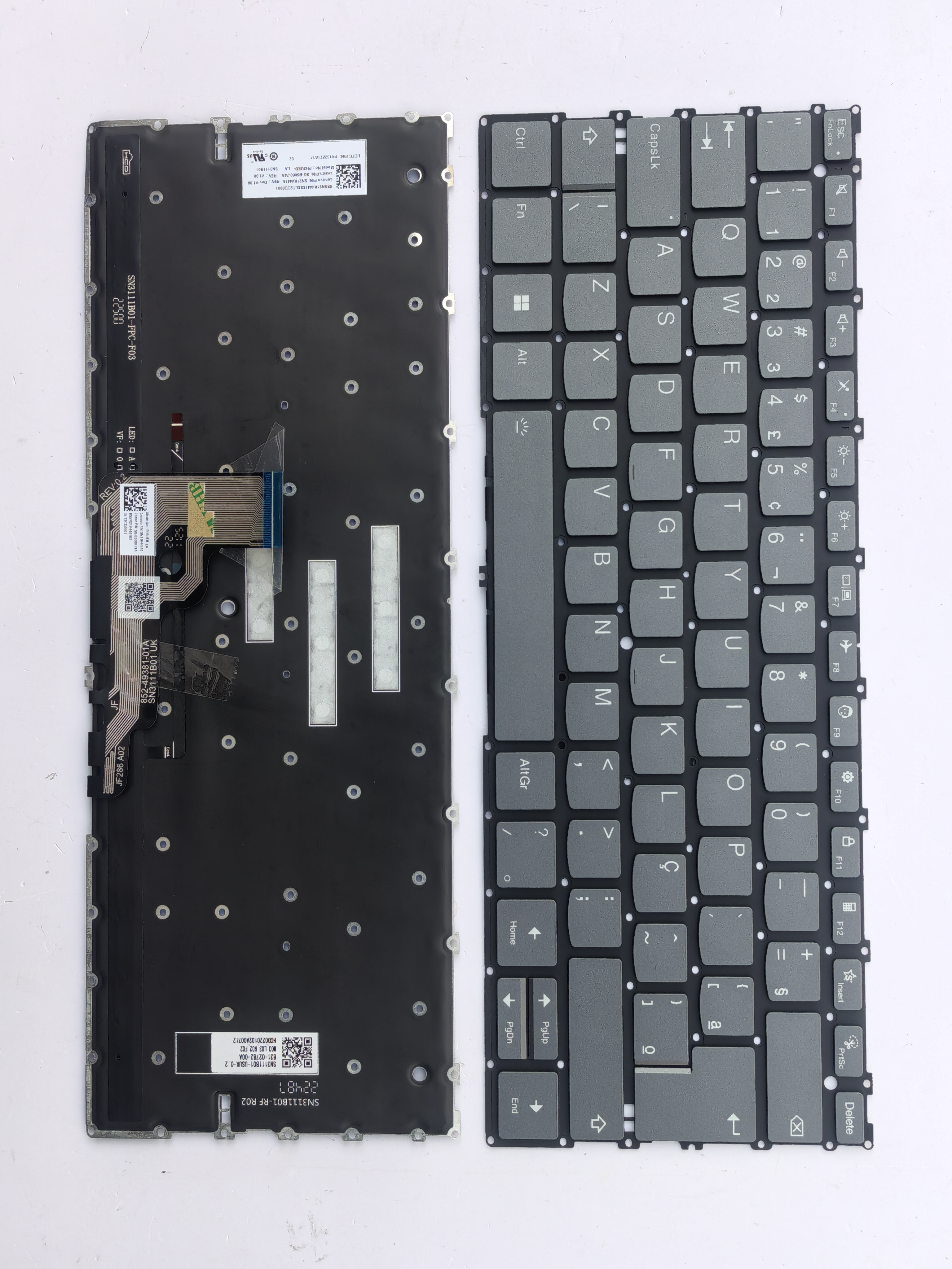 Picture of New Replacement Laptop Keyboard For LENOVO 13X G4/Thinkbook 13x g4 imh Grey Backlit BR Layout